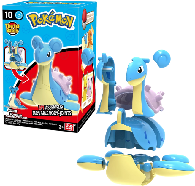 LDCX 靈動創想 正版寶可夢組裝可動公仔 拉普拉斯, 1個