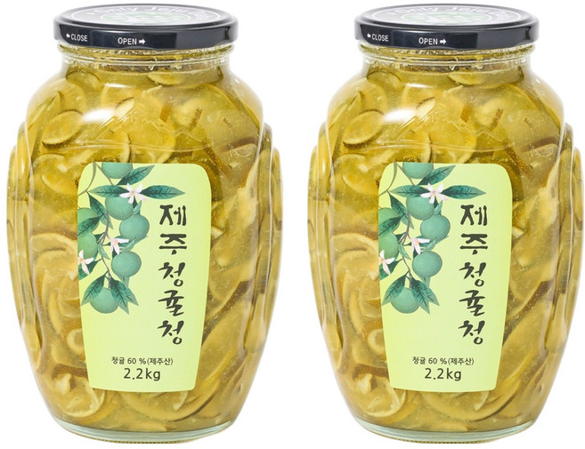 다하 제주 청귤청, 2.2kg, 1개입, 2개
