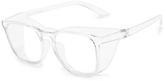 씨티컴퍼니 투명 블루라이트 안티포그 보안경, 화이트, 1개