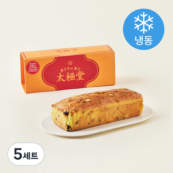 태극당 후르츠 파운드 선물세트 (냉동), 760g, 5세트