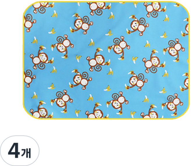 더해피 몽키 스카이 방수 시트 라운드, 1개입, 4개