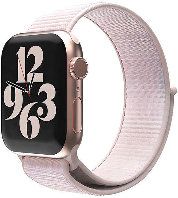 신지모루 애플워치 호환 경량 스포츠 스트랩 밴드, 베이비핑크, 1개