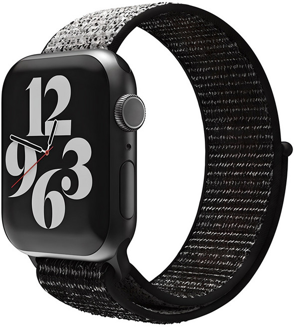 신지모루 애플워치 호환 경량 스포츠 스트랩 밴드, 블랙그레이, 1개