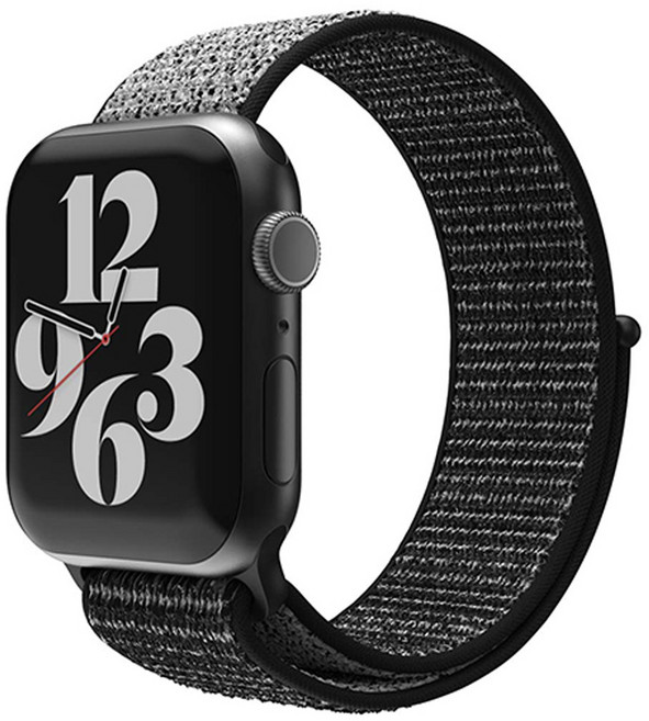 신지모루 애플워치 호환 경량 스포츠 스트랩 밴드, 블랙그레이, 1개