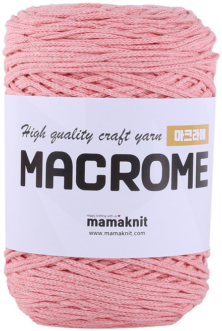 마마니트 마크라메 케이크 뜨개실, 단색32피치블라썸, 1개