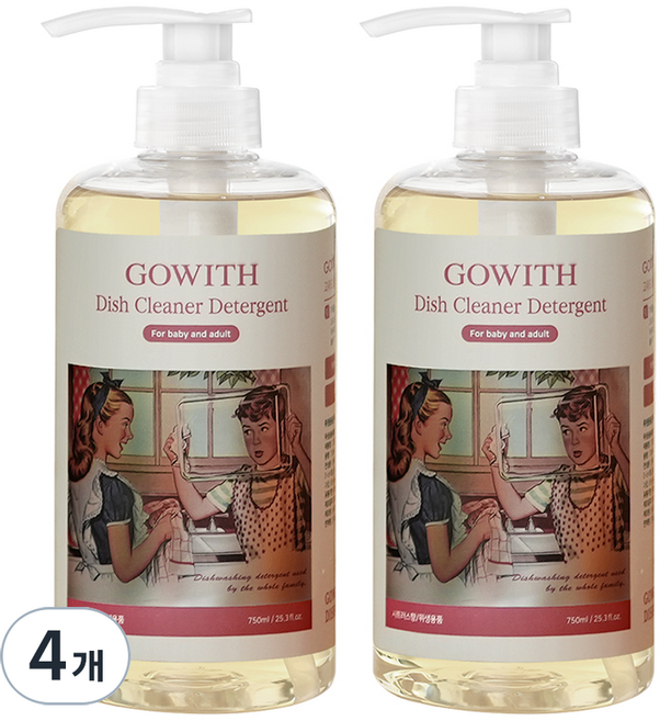 고위드 올인원 주방세제, 750ml, 4개