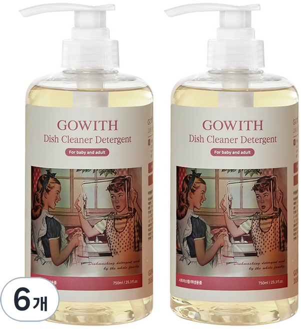 고위드 올인원 주방세제, 750ml, 6개