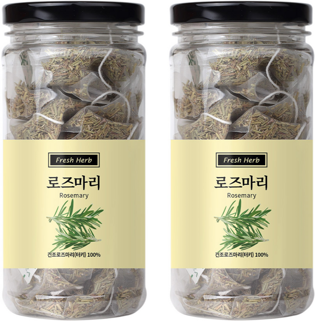 Sinsunherb 迷迭香茶三角茶包, 1g, 20包, 2罐