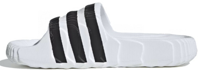 adidas 愛迪達 男款 Adilette 22 拖鞋 IF3668, 235, 雲朵白 + 雲朵白 + 核心黑