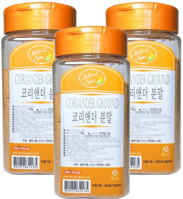 내츄럴스파이스 코리앤더 분말, 170g, 3개