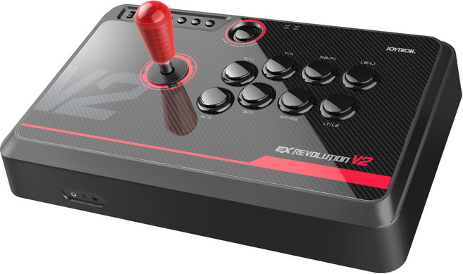 조이트론 PC 아케이드 조이스틱 EX레볼루션V2 삼덕사 레버형, JTPF-212, 1개