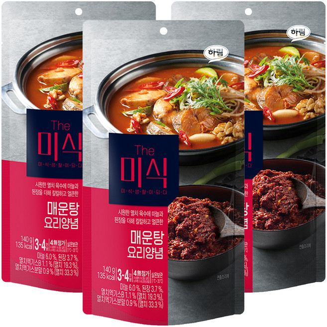 더미식 매운탕 양념, 140g, 3개