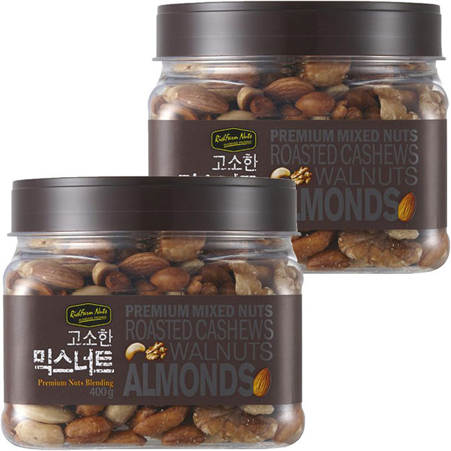 리치팜너트 고소한 믹스너트, 400g, 2개
