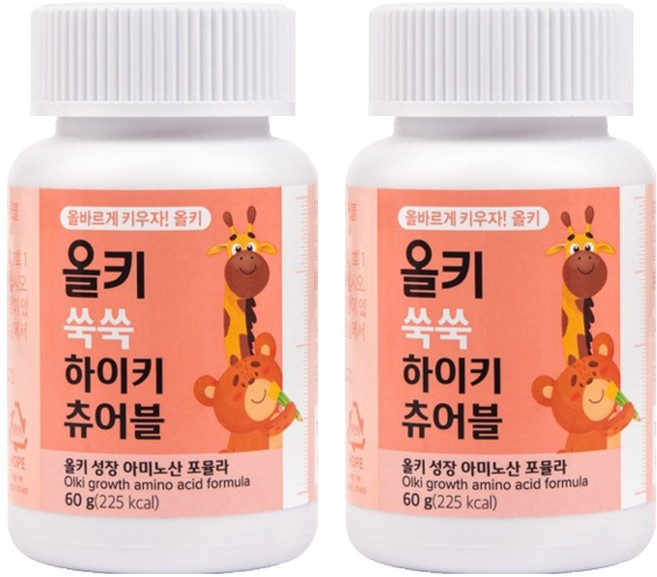 올레아 올키 쑥쑥 하이키 츄어블, 60g, 2개