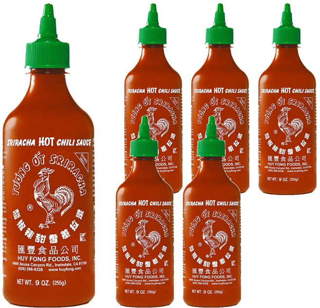 허이펑 스리라차 핫 칠리 시즈닝, 255g, 6개