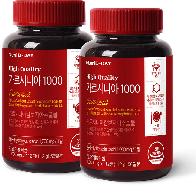 Nutri D-DAY 藤黃果錠, 112顆, 2罐