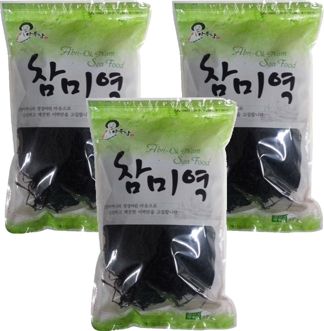 안옥남 참미역, 500g, 3개