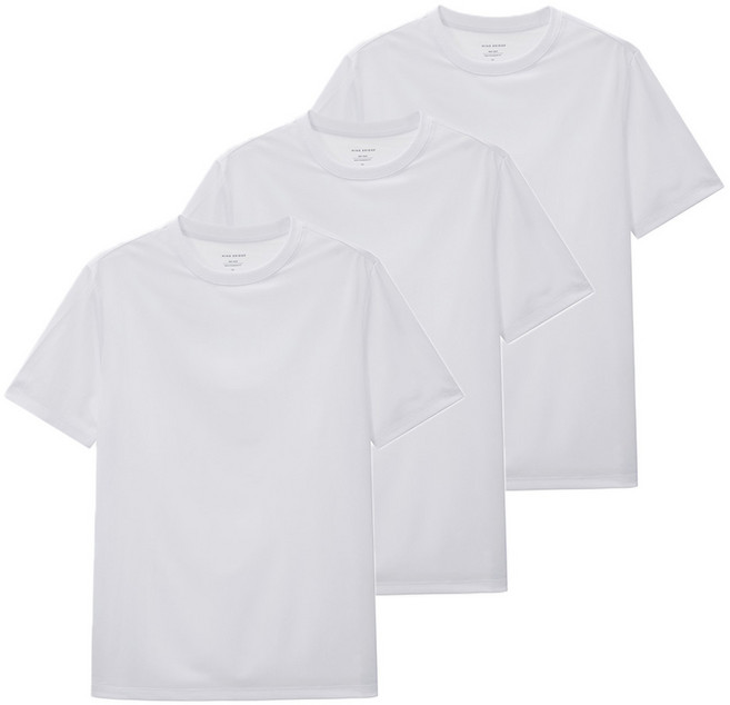 MIND BRIDGE 男女通用 Air Cool 沖孔短袖T恤 MATS0105 套組, WH