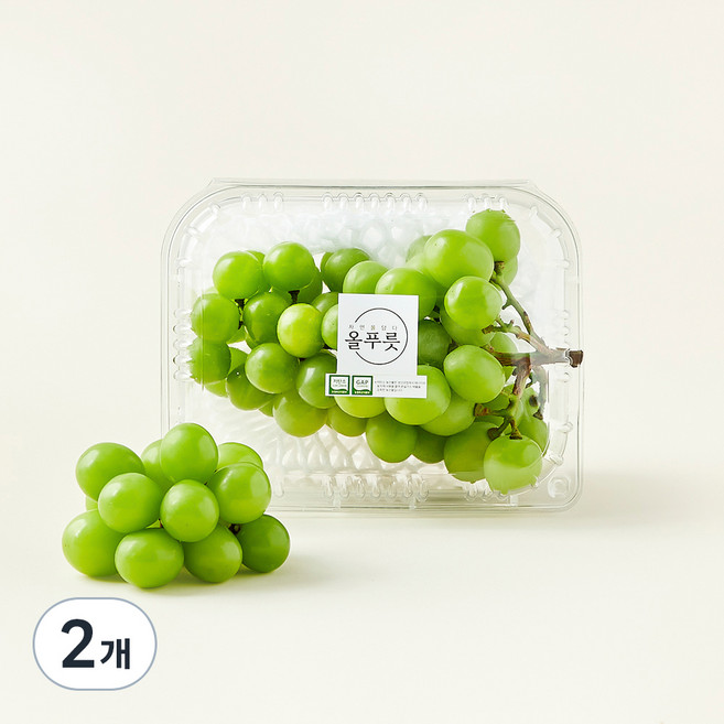 올푸릇 저탄소 샤인머스캣, 500g, 2개