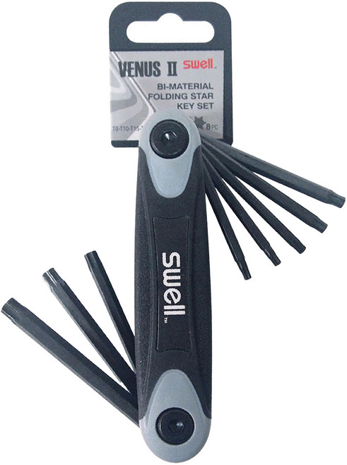 swell 星型黑摺疊六角扳手8支組 T9-T40, 1個