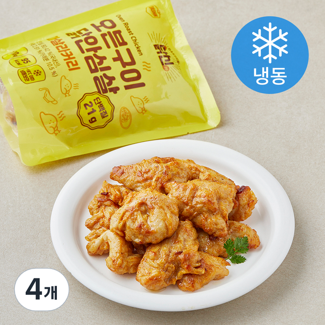 닭신 오븐구이 닭안심살 마살라커리 (냉동), 100g, 4개, 1개입