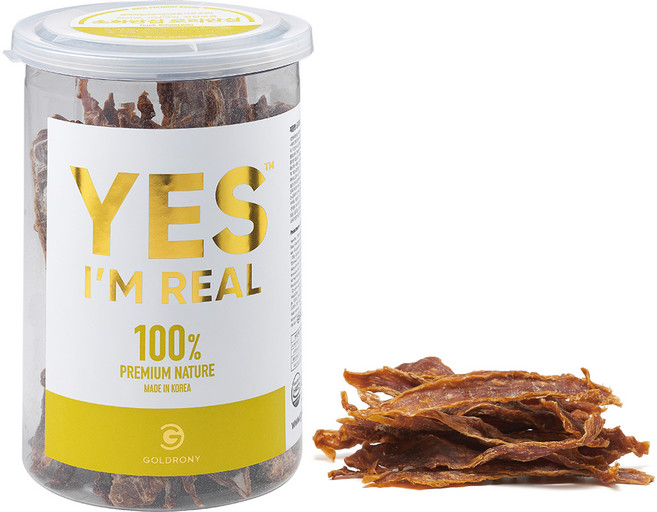 골드로니 강아지 예스아임리얼 프리미엄 저온건조 간식, 오리안심, 130g, 1개