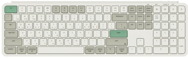 키크론 B6 Pro 무선 일반형 키보드, 레트로 그린, B6P-K12, 제조사축