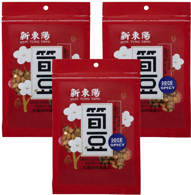 新東陽 辣味筍豆, 150g, 3包