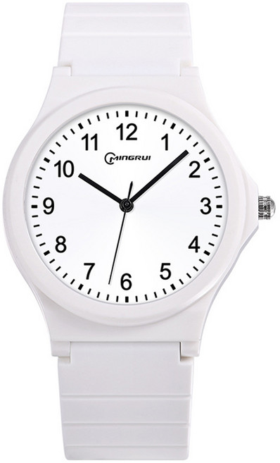 민그루이 남성용 큰숫자 저소음 시험용 수능 손목시계