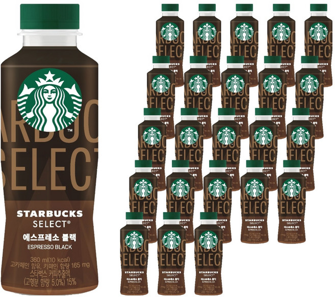 스타벅스 셀렉트 에스프레소 블랙, 24개, 360ml