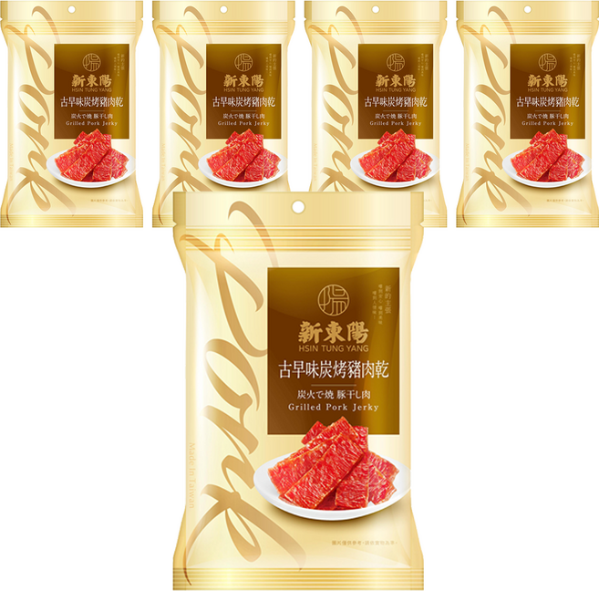 新東陽 古早味炭烤豬肉乾, 100g, 5包