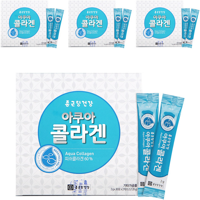 종근당건강 아쿠아 콜라겐, 120g, 4개