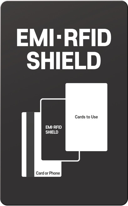 홈플래닛 전자파 차폐 흡수 카드_블랙 카드 중복인식 방지, 블랙, 1개