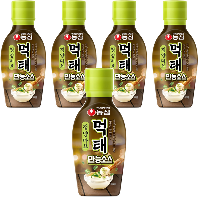 농심 먹태청양마요 만능소스, 250g, 5개