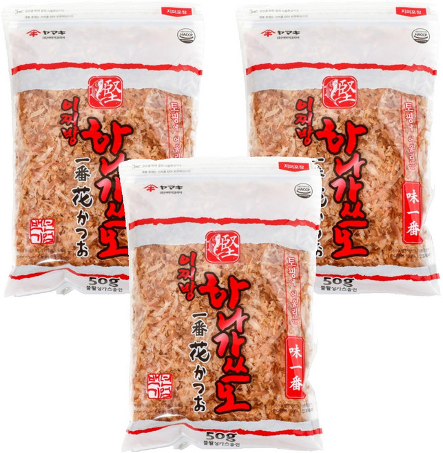 Yamaki 雅媽吉 一番花 配料用柴魚片, 50g, 3個