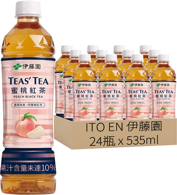 ITO EN 伊藤園 Tea's Tea 蜜桃紅茶, 535ml, 24瓶