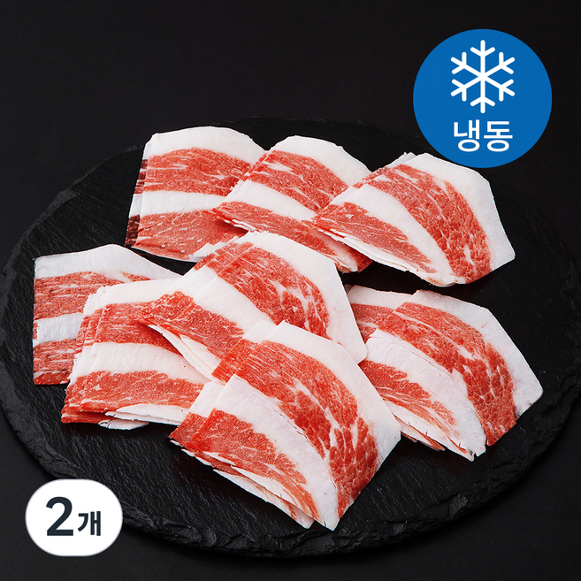 초원농원 한우 1등급 차돌박이 (냉동), 250g, 2개