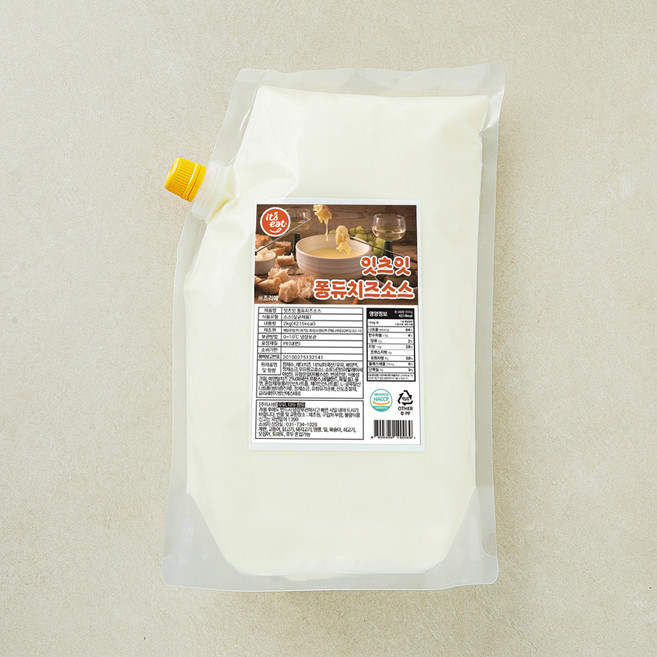 잇츠잇 퐁듀치즈 소스, 2kg, 1개, 1개입