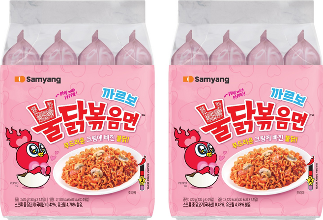 불닭볶음면 까르보 130g, 8개