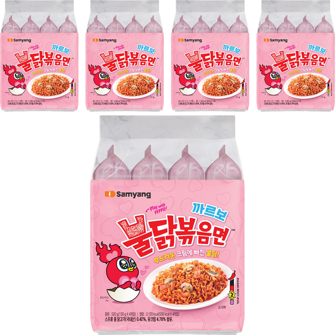 불닭볶음면 까르보 130g, 20개