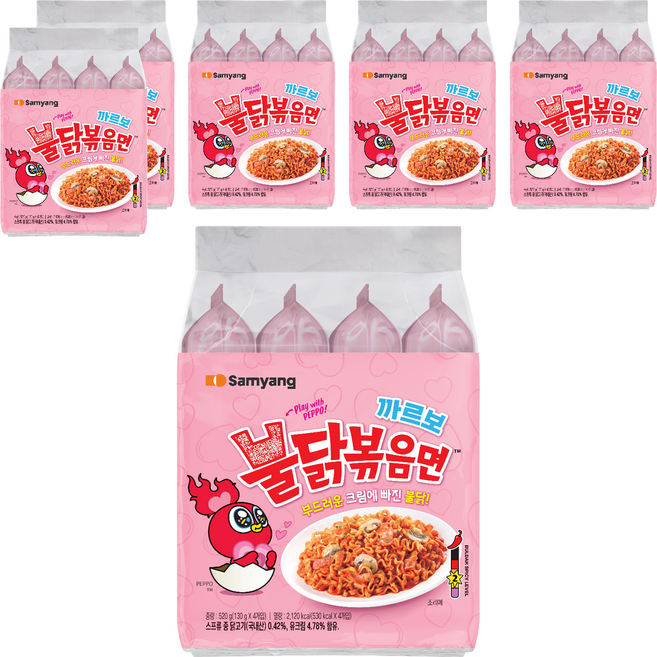 불닭볶음면 까르보 130g, 24개