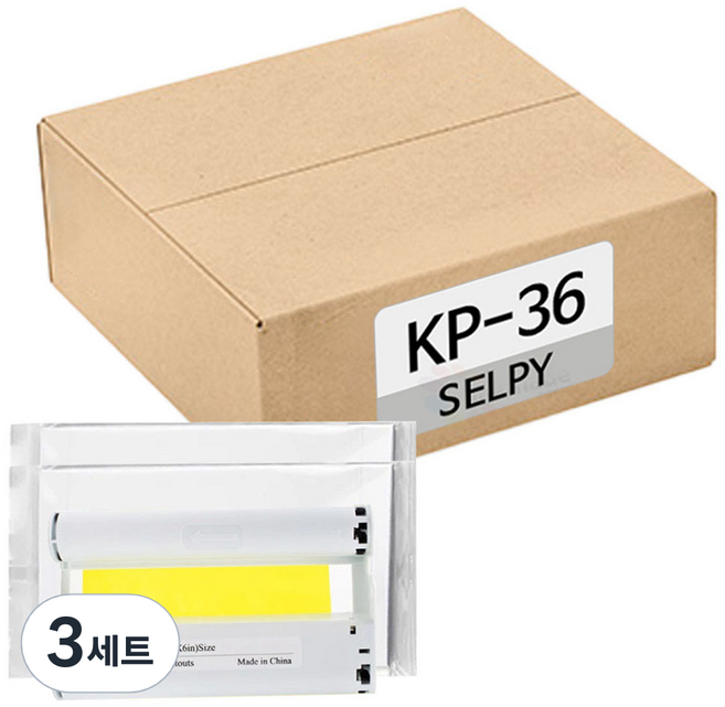 캐논 셀피 KP-36IN 호환용지 1p + 용지 36매 세트, 4X6, 108개
