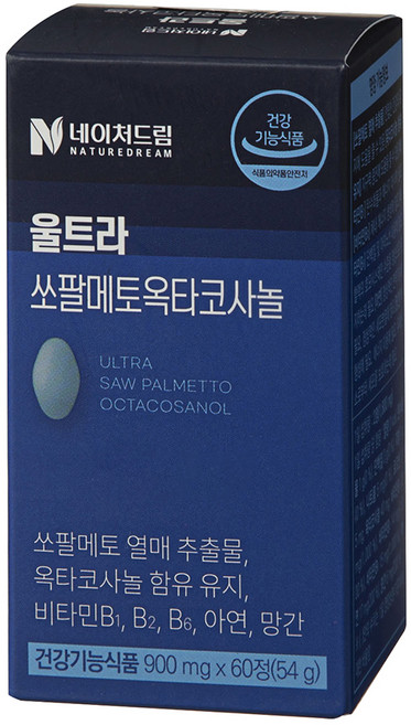 네이처드림 울트라 쏘팔메토 옥타코사놀 54g, 1개, 60정