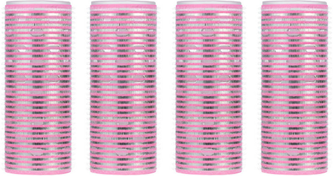 루이본 열전도 앞머리 헤어롤, 핑크, 4개