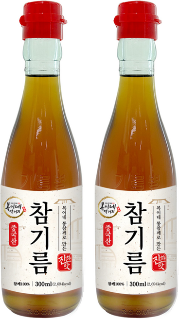 복이네먹거리 통깨로 만든 진한맛 참기름, 2개, 300ml