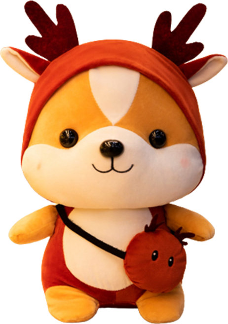 네이처타임즈 다람쥐 인형 루돌프, 혼합색상, 25cm, 1개