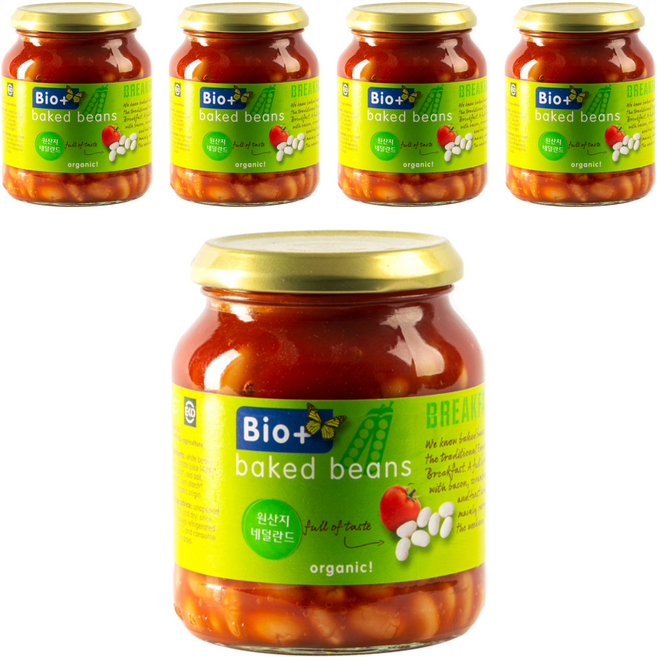 발투센 유기농 베이크드빈, 360g, 5개