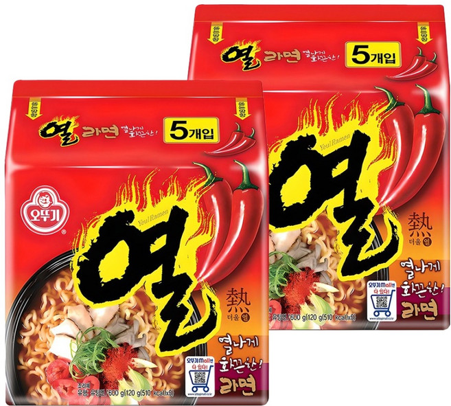오뚜기 열라면 120g, 10개