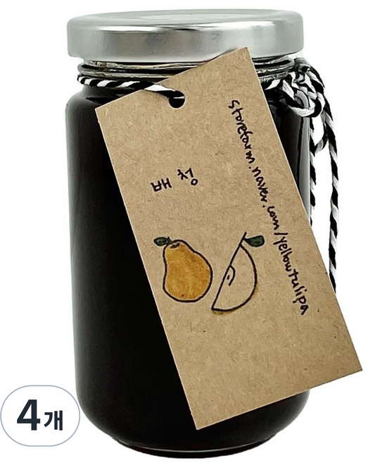 노랑튤립 배청, 250ml, 1개입, 4개