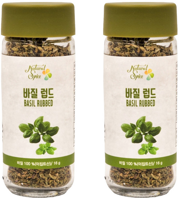 내츄럴스파이스 바질 럽드, 16g, 2개